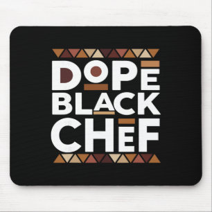 Mousepad Chef Preto Droga História Negra Melanina Chef Pret