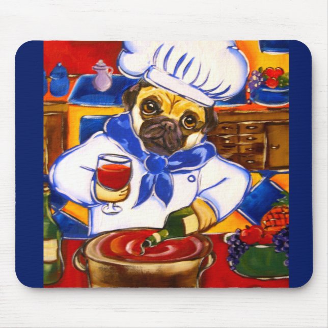 Mousepad Chef Pug (Frente)