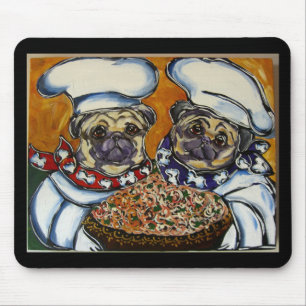 Mousepad Chef Pug