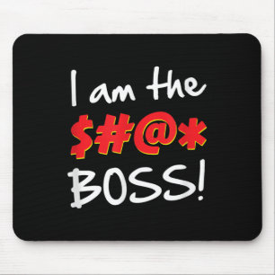 Mousepad Chefe, Chefe Humor Citação Gráfico Gag Presente