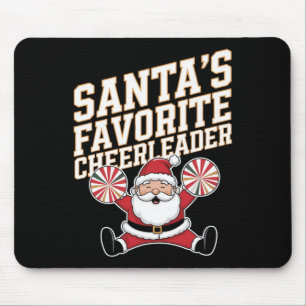 Mousepad Chefe de Torcida Favorito do Papai Noel Natal Chee