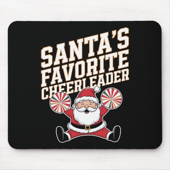 Mousepad Chefe de Torcida Favorito do Papai Noel Natal Chee (Frente)