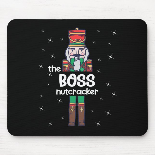 Mousepad Chefe Família Nutcracker Correspondendo Engraçado  (Frente)