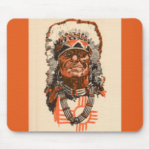 Mousepad Chefe indiano das histórias em quadrinhos Billy th