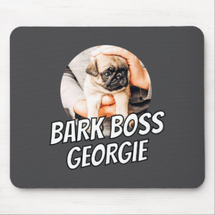 Mousepad Chefe Late Pet Foto Cachorro Moderno Simples Legal