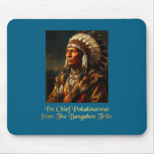 Mousepad Chefe pokalotatwat da tribo indígena nativa