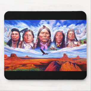 Mousepad Chefes indianos adicionam seus Americanos nativos