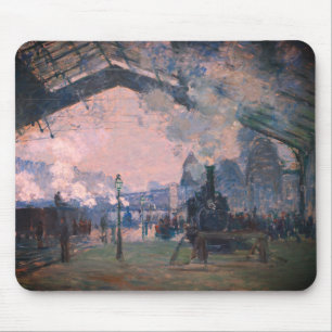 Mousepad Chegada do comboio Normandia, Gare Santo-Lazare: