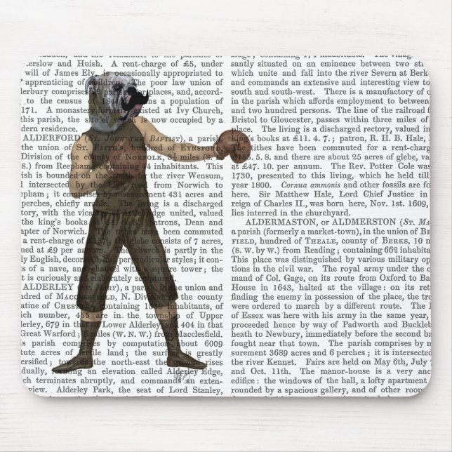 Mousepad Cheio Bulldog de Boxing (Frente)