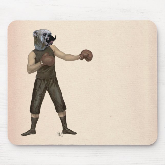 Mousepad Cheio Bulldog de Boxing 2 (Frente)