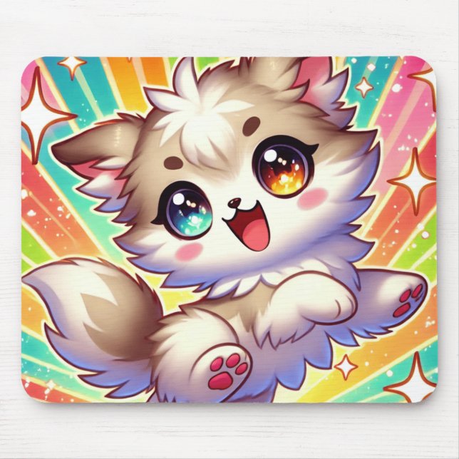 Mousepad Cheio de Joy com Anime Reproduzindo (Frente)