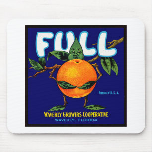Mousepad Cheio - Etiqueta de Taxa Laranja