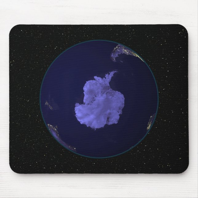 Mousepad Cheio Terra à noite mostrando luzes da cidade 7 (Frente)