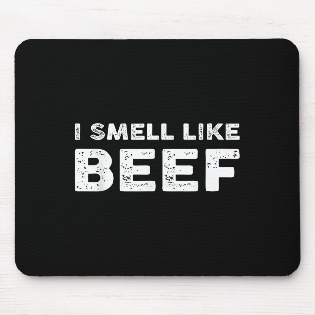 Mousepad Cheiro De Carne Engraçada De Carne De Bife (Frente)