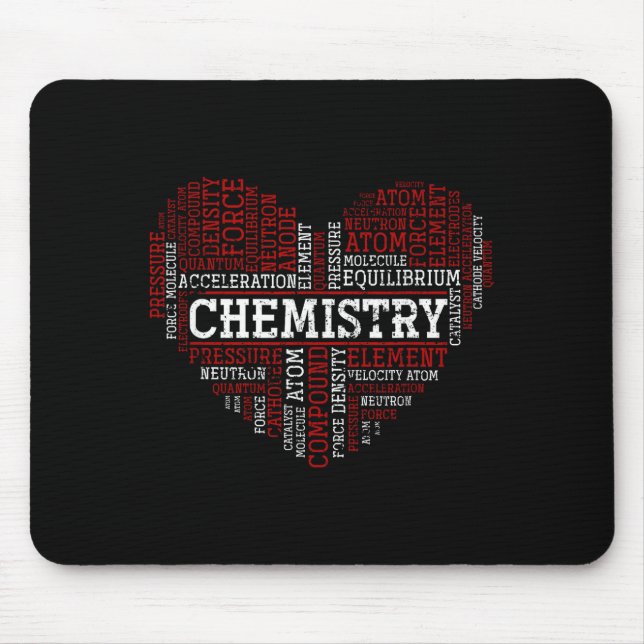 Mousepad Chemist Valentines Day Gift Science Chemistry  (Frente)