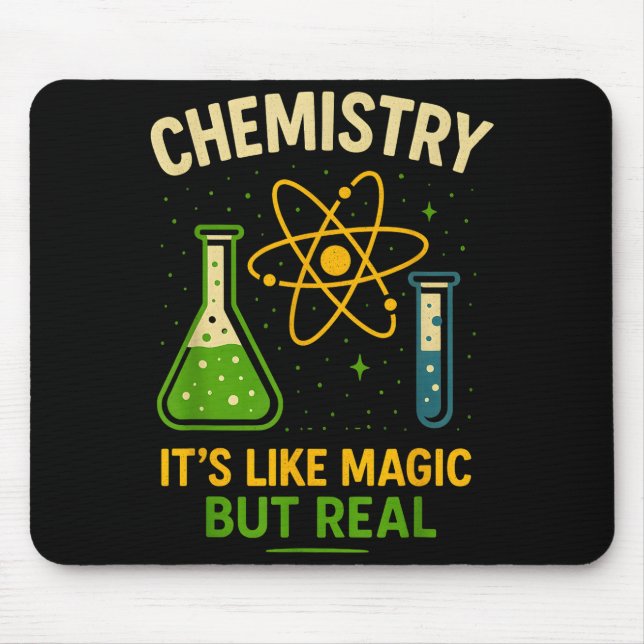 Mousepad Chemistry It’s Like Magic Funny Science Teacher St (Frente)