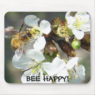 Mousepad Cherry Blossoms e Abelhas