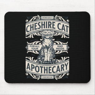 Mousepad Cheshire Cat - Alice No Wonderland Vintage Book De