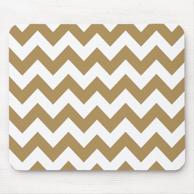 Mousepad Chevron Neutro de Teak (Frente)