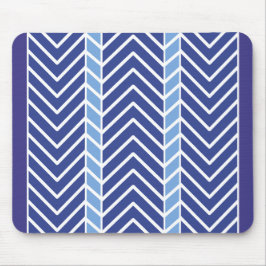 Mousepad Chevron - Padrão Azul