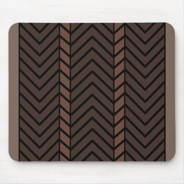 Mousepad Chevron Pattern Brown (Frente)