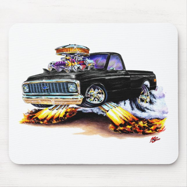 Mousepad Chevy 1970-72 C10 Longbed preto (Frente)