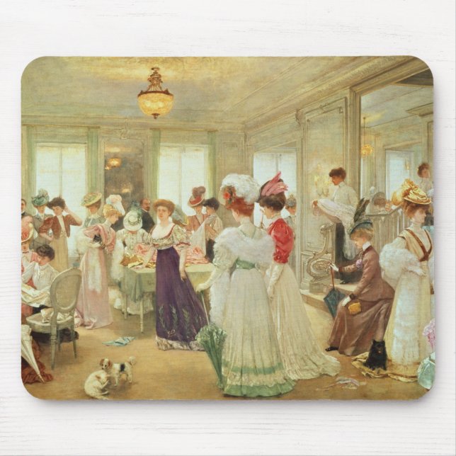 Mousepad Chez le Couturier Paquin de Cinq Heures, 1906 (Frente)