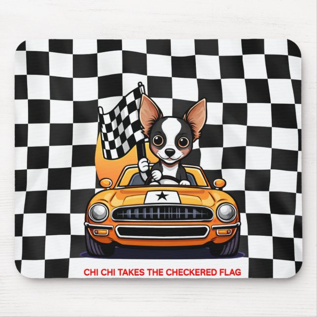 Mousepad Chi Chi Conquista a Bandeira Xadrez (Frente)