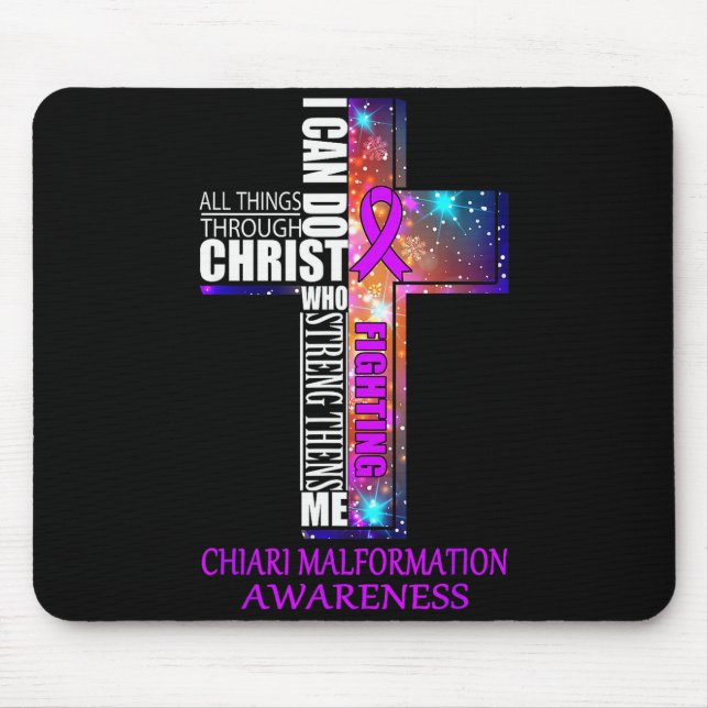 Mousepad Chiari Malformation Awareness Shirt - Christmas Gi (Frente)