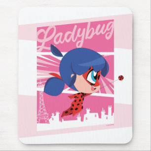 Mousepad Chibi Ladybug em Paris