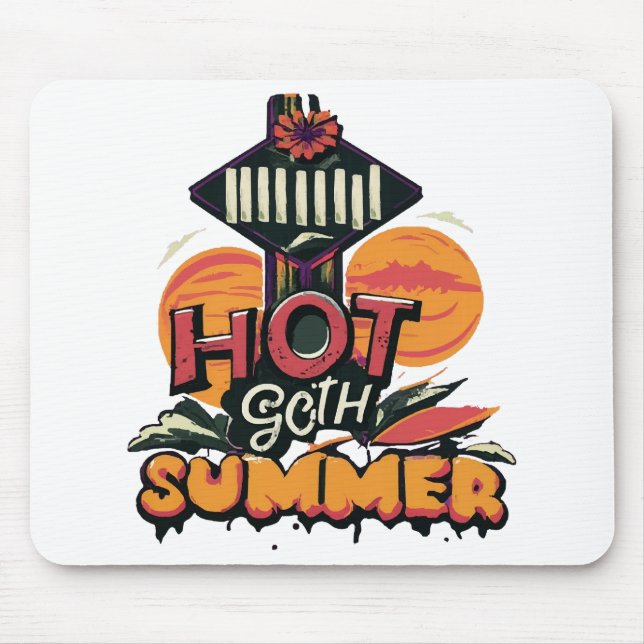 Mousepad Chic de Verão de Gótico quente (Frente)