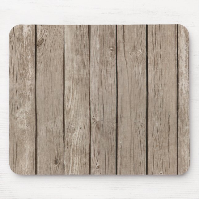 Mousepad Chic Faux Rustic Wood (Frente)