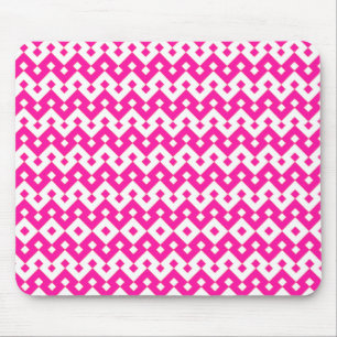 Mousepad Chic Girlie Mousepad, Geométrico Cor-de-Rosa
