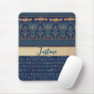 Mousepad Chic Misterioso Egípcio Lotus Scarab Hieroglyphs