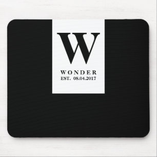 Mousepad Chic Monograma Minimalista Casamento de Noivos P