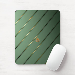 Mousepad Chic Sage Green & Dourado