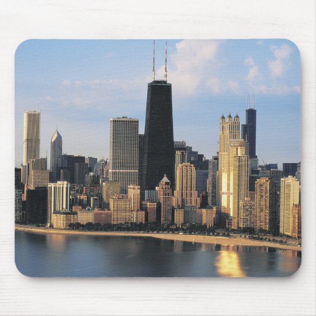 Mousepad Chicago da movimentação da costa do lago (Frente)