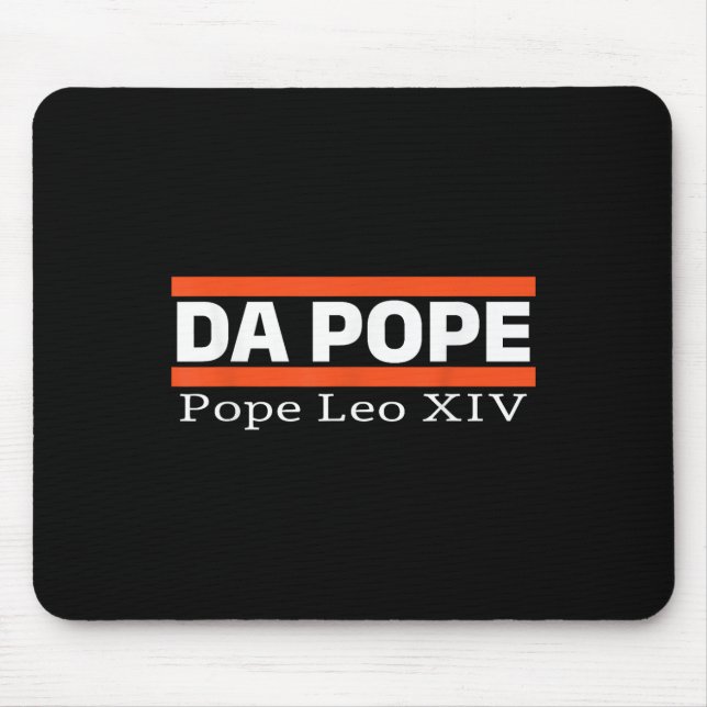Mousepad Chicago Da Pope Engraçado Humor Da Pope Católico (Frente)