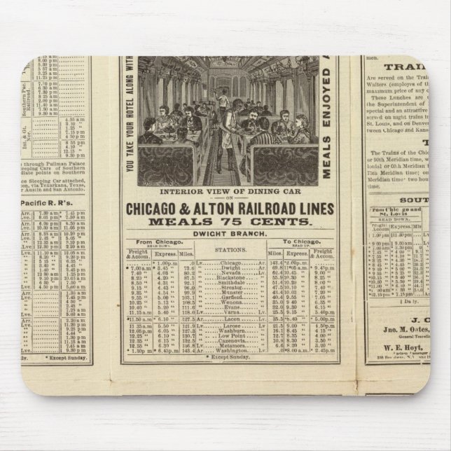 Mousepad Chicago e Alton Railroad 2 (Frente)