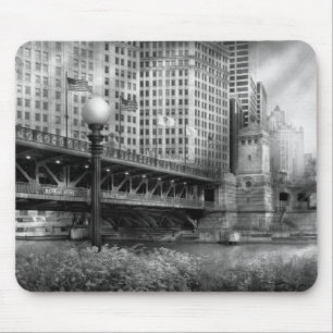 Mousepad Chicago, IL - DuSable Bridge construída em 1920 -