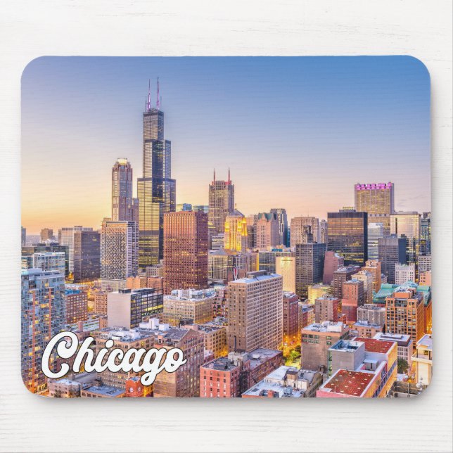 Mousepad Chicago, Illinois, Estados Unidos (Frente)