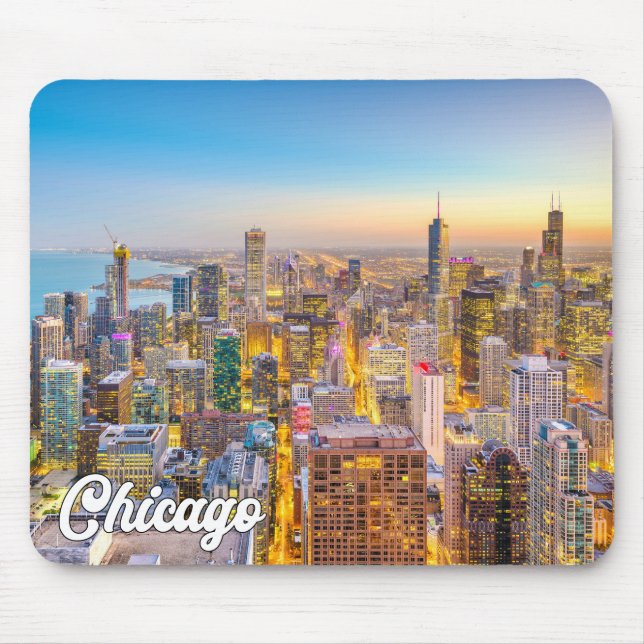 Mousepad Chicago, Illinois, Estados Unidos (Frente)