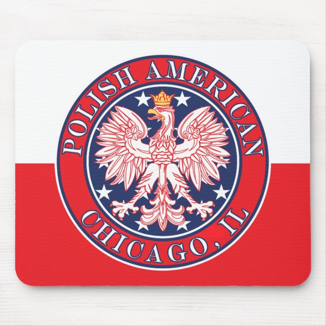 Mousepad Chicago Illinois Polonês (Frente)