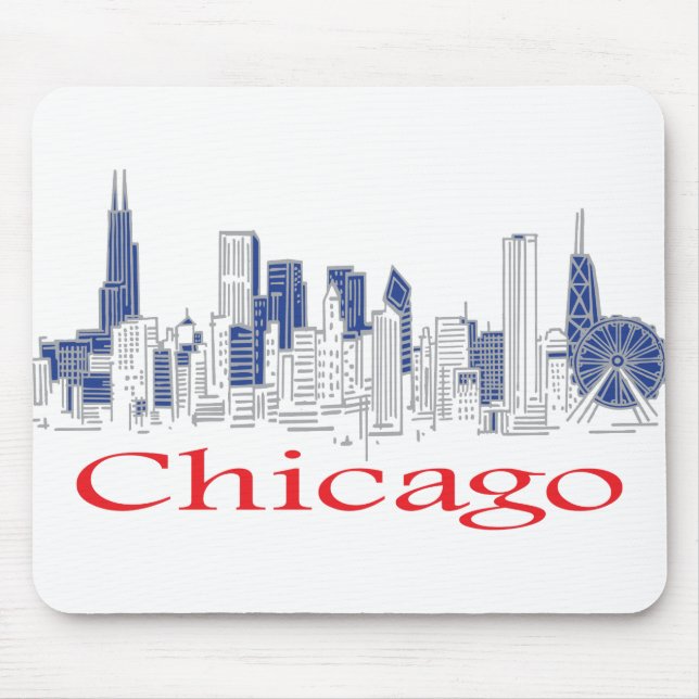 Mousepad Chicago-Skyline (Frente)
