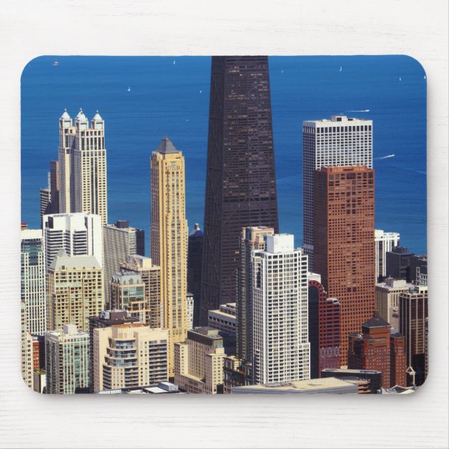 Mousepad Chicago Skyline e pontos de referência (Frente)
