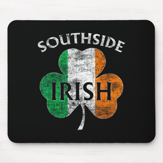 Mousepad Chicago Southside Irish Flag St. Patrick's Day  (Frente)