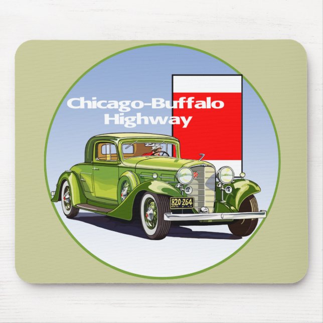 Mousepad Chicago - Trilha Automática Nacional da Estrada de (Frente)