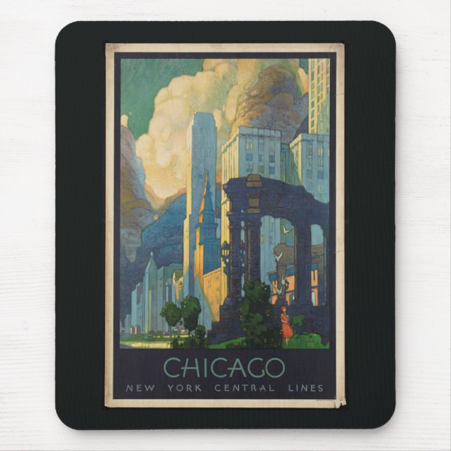 Mousepad Chicago Vintage Reise (Frente)