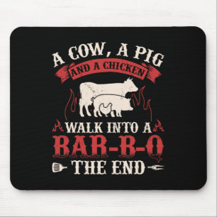 Mousepad Chicken Graphic Meat Smoking Fumando