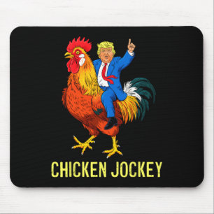 Mousepad Chicken Jockey Trump Engraçado Memória 4